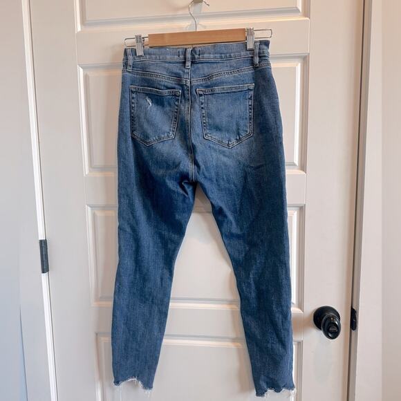 LOFT High Waist Skinny Ankle Denim Jeans - Picture 2 of 4